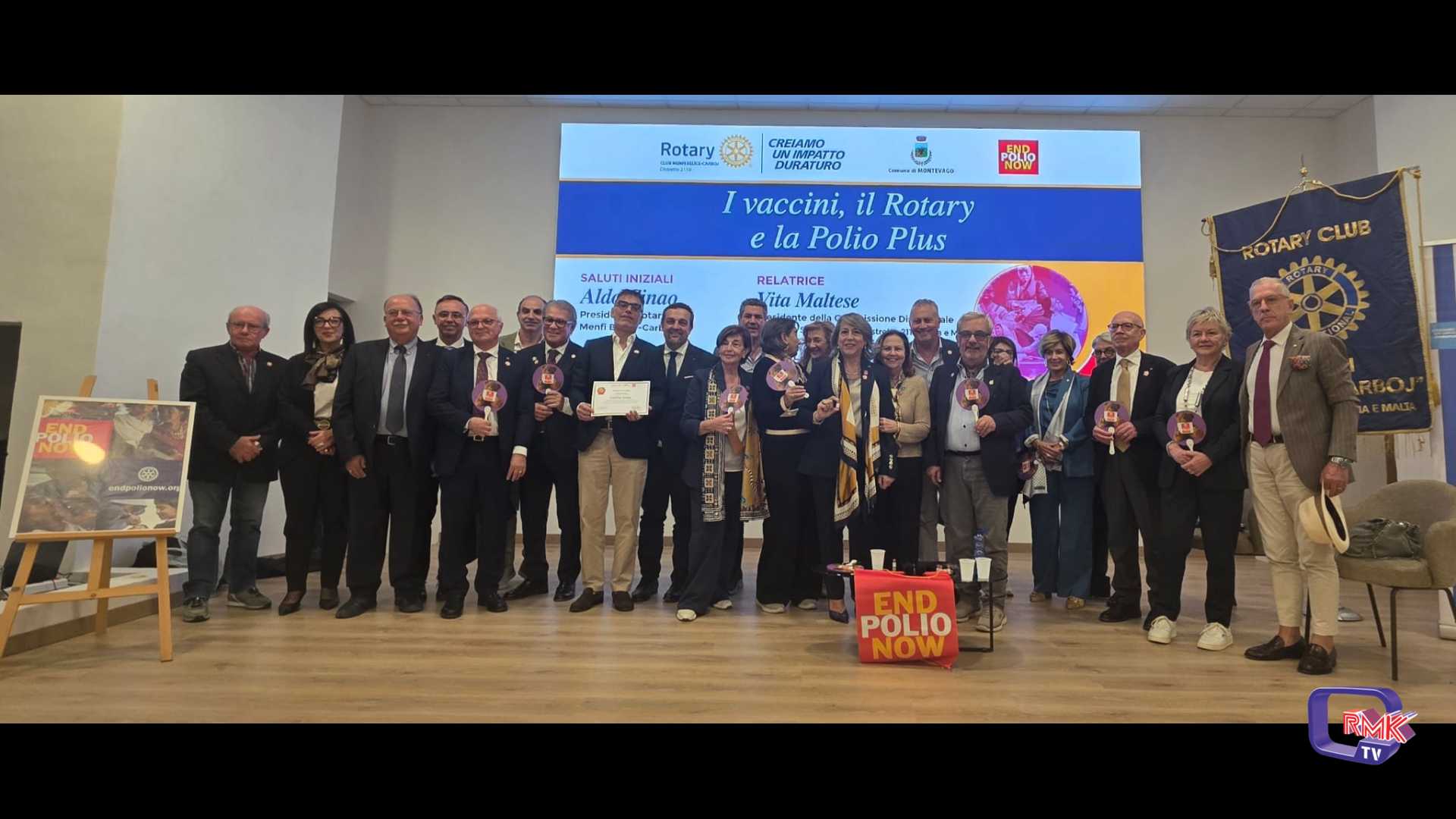 Montevago.  Il Rotary in campo contro la poliomielite